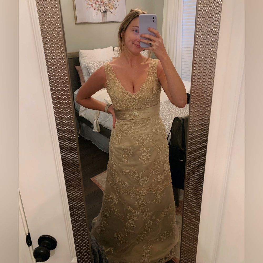 Champagne Prom Dress - Size 4